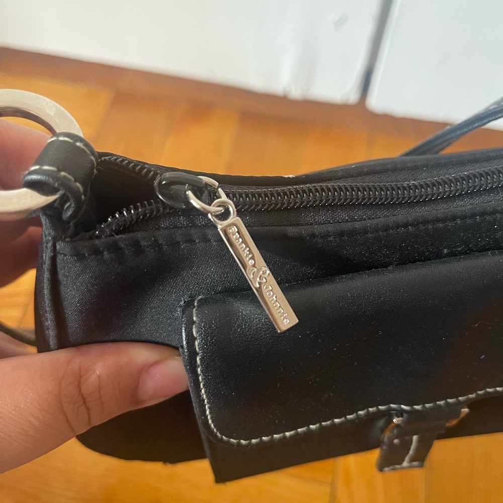 Vintage Y2K Frankie & Johnnie Black Mini Shoulder Bag - Picture 8 of 15